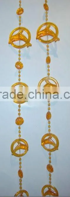Plastic bead curtain