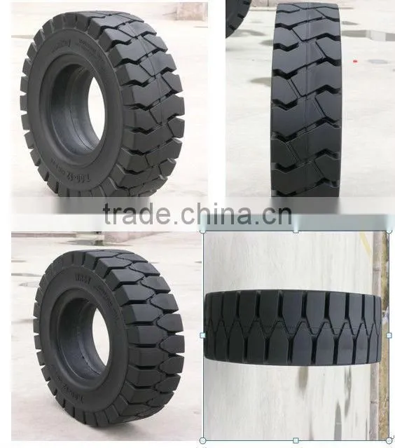 hot sale wonray brand high quality solid tyres 300-15 solid forklift tyres with wheel rims