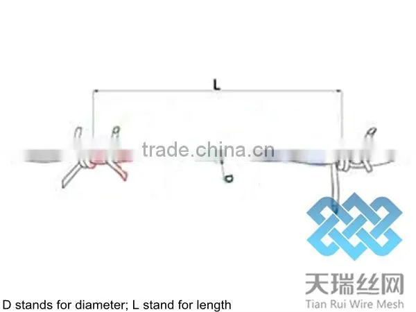 galvanized/pvc coated barbed wire (reverse twist or nromal twist )