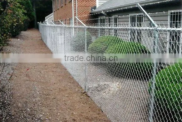 galvanized chain link fence