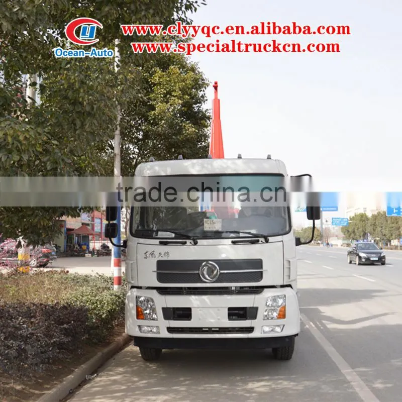 Dongfeng kingrun 10m3 hydraulic lifter garbage truck for sale
