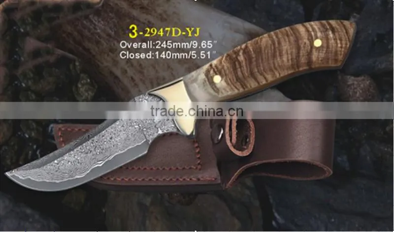 DS-1003 Pakistan damascus steel tactical folding knife