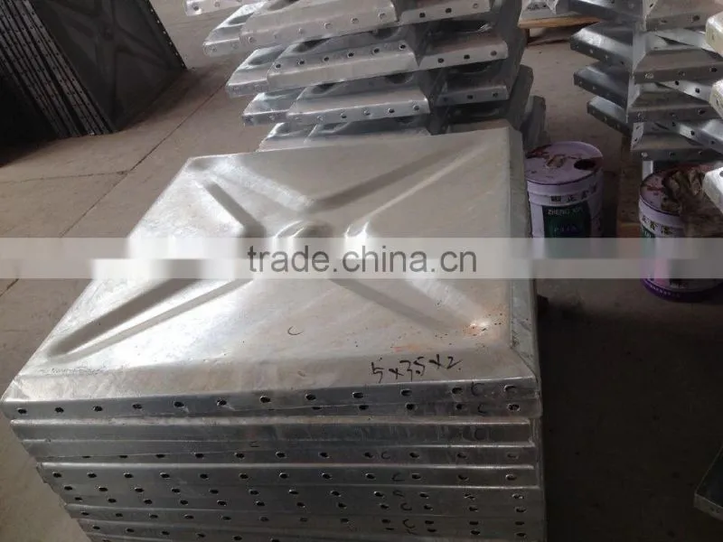 high quality galvanized water tank/facoty outlet 1.22*1.22m galvanized water tank