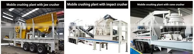 2017 50% discount China Supplier mobile crushing plant, mobile stone crusher for sale