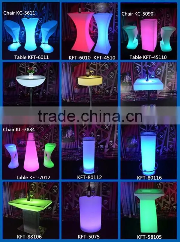Acrylic led cocktail table led light up tables wedding table