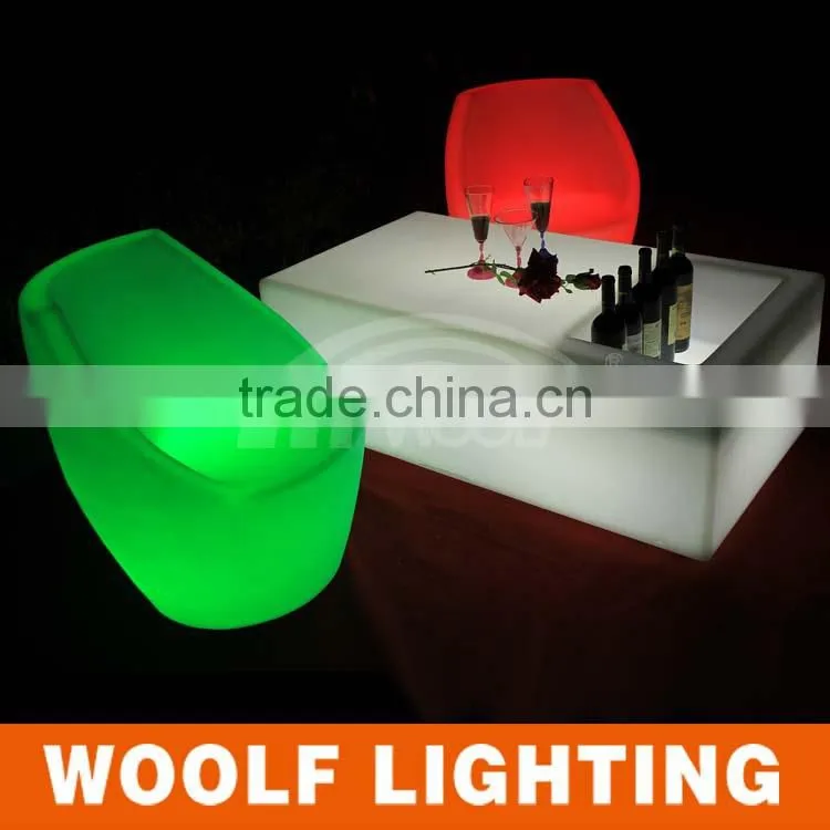 LED furniture Multi-color changing led dinner chair