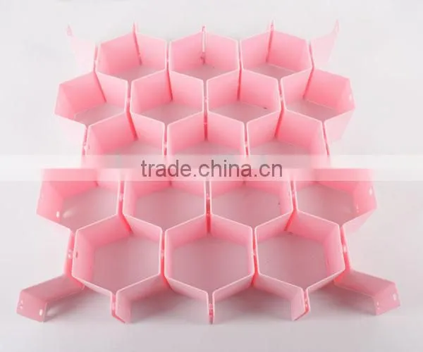 Plastic Foldable Storage Box Cellular Drawer Grid