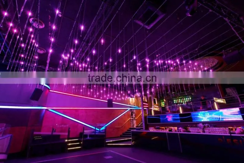 led meteor shower tube lighting for nightclub decor