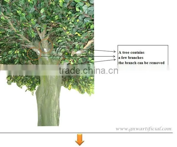 GNW BTR026 Artificial Big Tree banyan tree 15ft high for Hotel Garden decoration tree