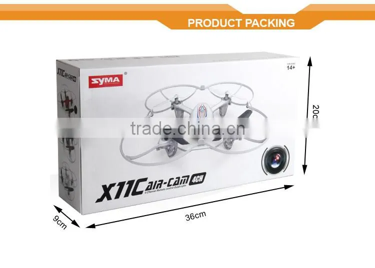 Radio control toy syma X11C 2.4g rc quadcopter drone with HD camera