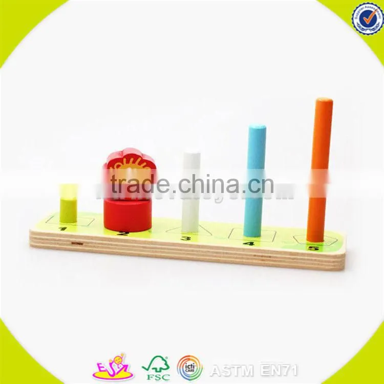 wholesale kids wooden animals blocks stacking game cheap wooden animals blocks stacking toy popular baby toy W13D113