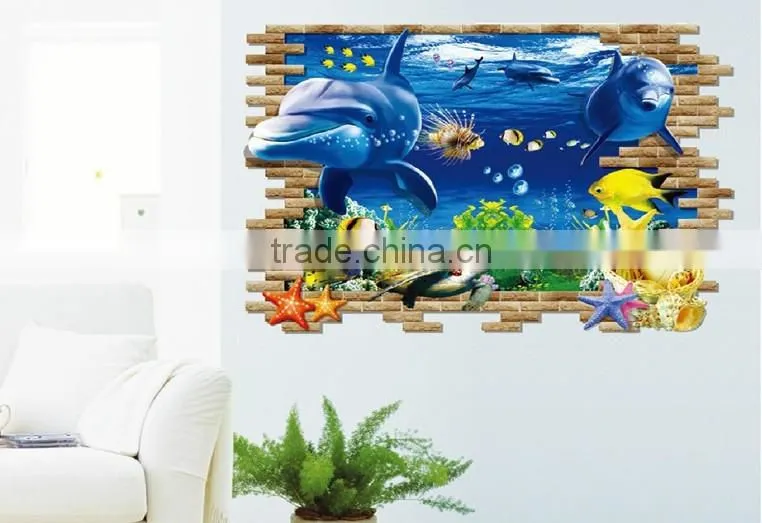 Removable Self Adhesive 3D Wall paper , Wall sticker for Kids