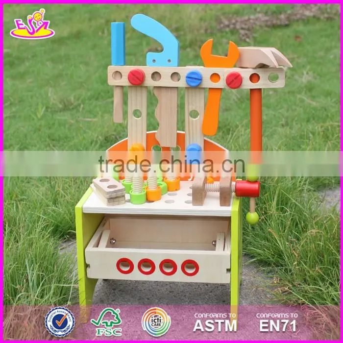 2017 New products preschool toy wooden kids tool bench W03D030