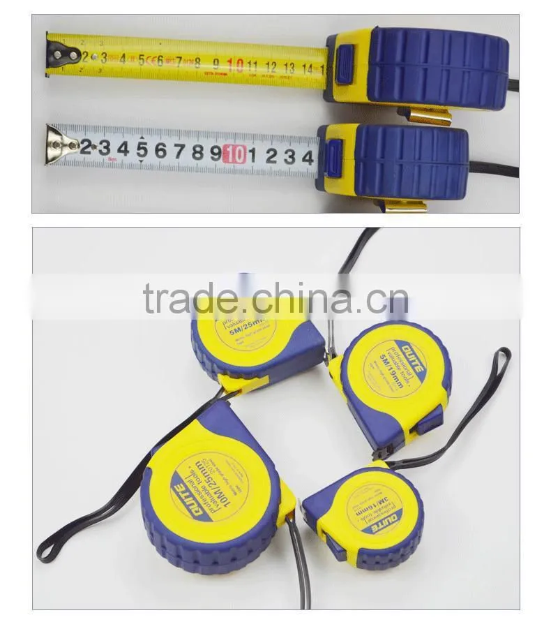 New Abs Material Shell Tpr Rubber Jacket Magnet Hook 8/10m Measuring Tape