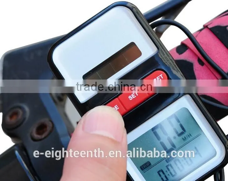 2016 popular Solar Power Bicycle Computer Bike Cycling LCD Digital Speedometer Odometer