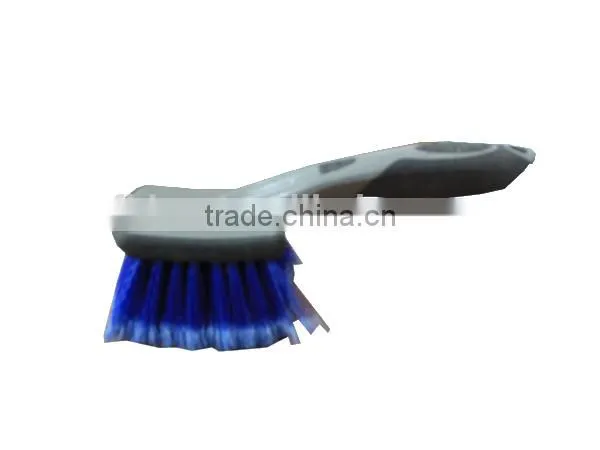 Soft bristle plastic Car cleaning tool/brush with soft touch handle