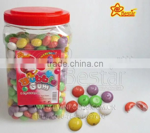 Small Round Beans Fruity Flavour Bubble Gum