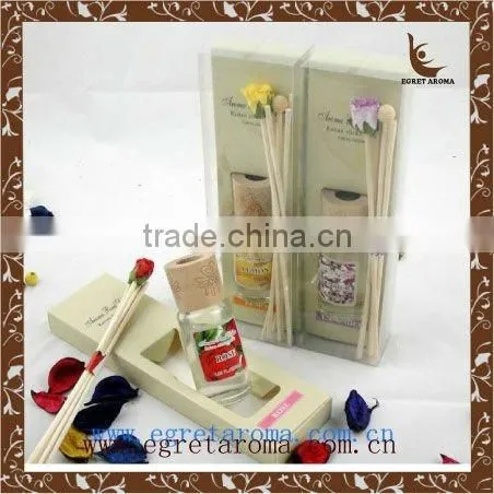 2015 natural home air freshener round shape glass reed diffuser bottle reed diffusers wholesale