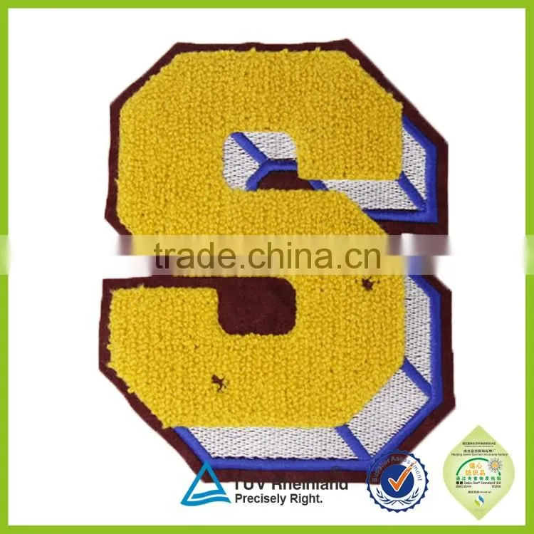 Personalised custom made iron on stick embroidery patch