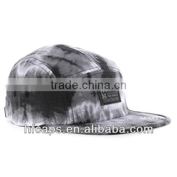 2013 fashion smoke cheap flat bill custom plain black 5 panel cap
