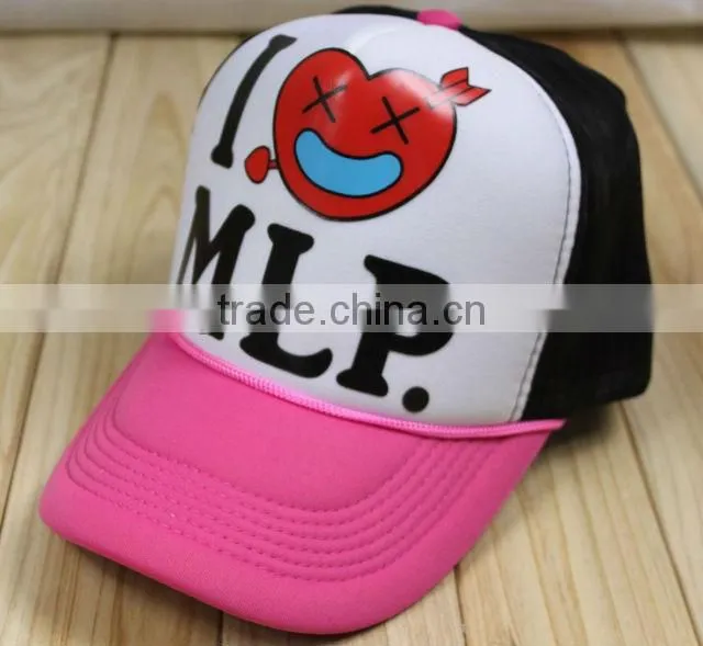 Custom foam mesh printing snapback trucker caps