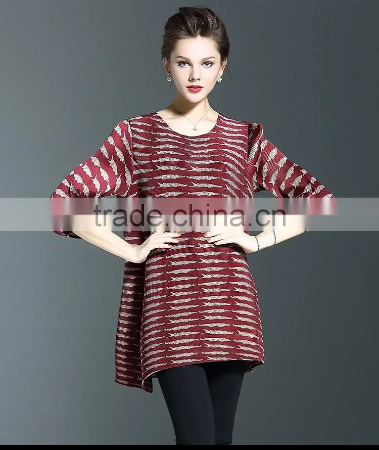 2017 brand ancient printing drape women a-line dress