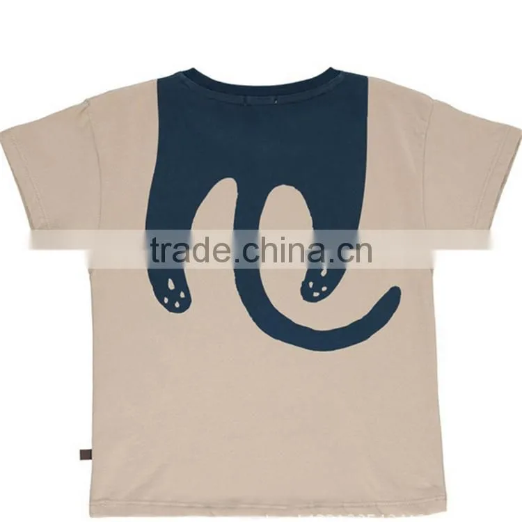 2017 hot sale models Children's clothing cotton T-shirt baby clothing adorable cartoon cat T-shirt