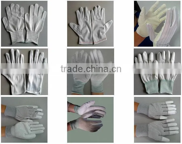 13 Guage Nylon Anti-static PU Coated Gloves