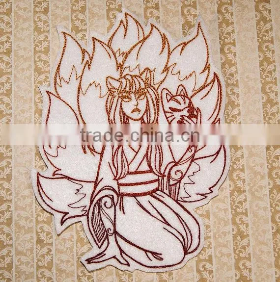 Custom high quality embroidered the Japanese anime patch for clothes embroidery patch made in china choose size/color