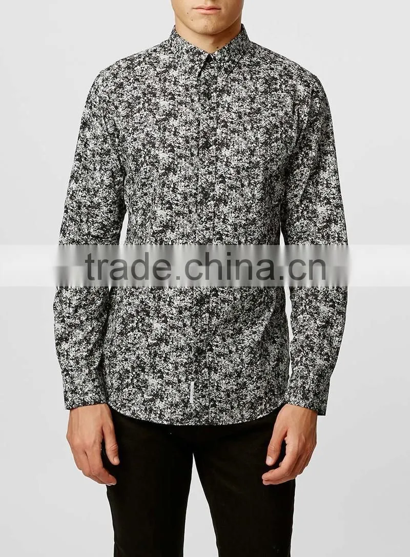 2016 latest design vintage floral shirt