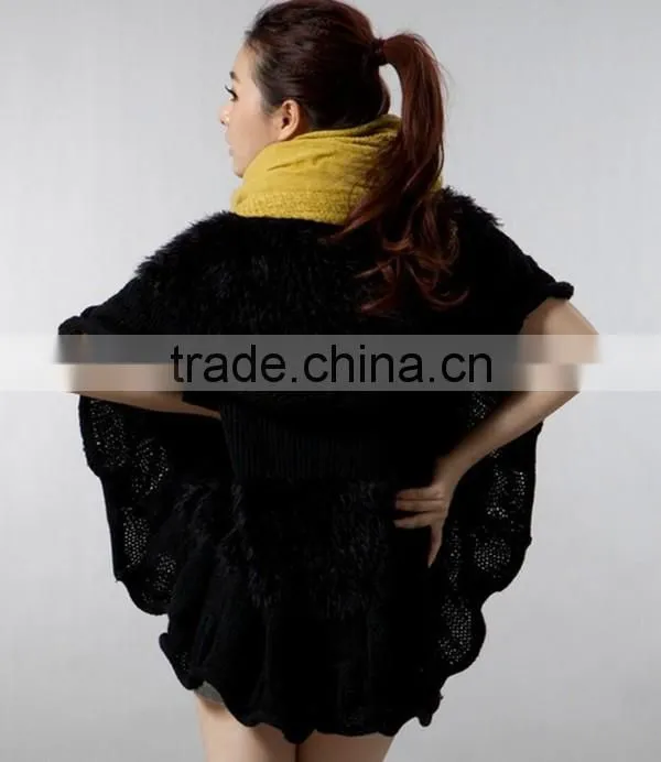 2016 latest design spring smiles batwing sleeve free size Korean style half sleeve loose knit cardigan latest