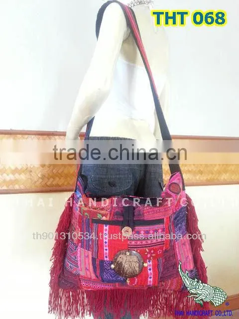 Thai Embroidered HMONG Hill Tribe Shoulder Bag Cross body Bag