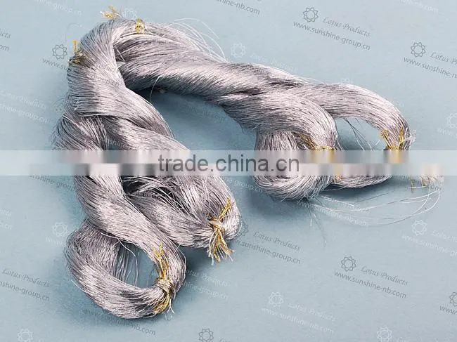 Metallic Knitting Yarn Silver Thread Silver Plated Thread