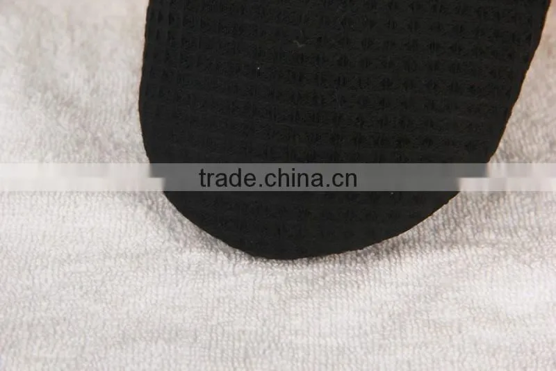black plastic dot cloth waffle hotel slipper