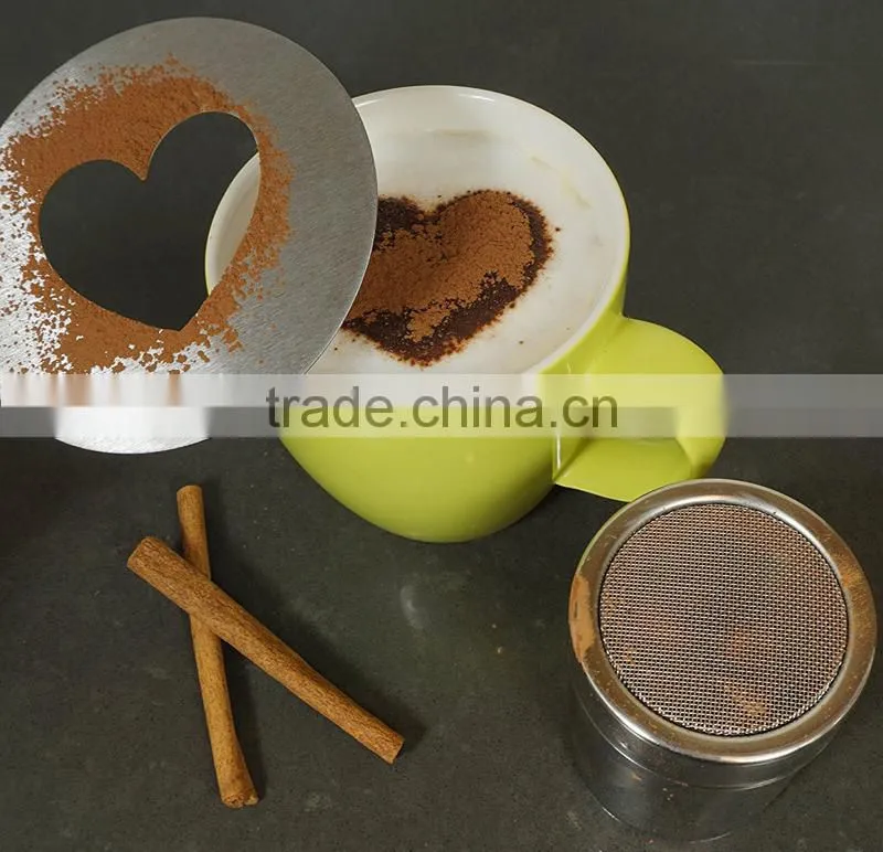 Hot selling 6 different model coffee stencil template for decoration