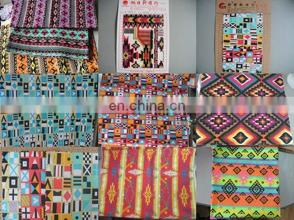 TRIBAL PATTERN 5 PANEL HAT AZTEC PRINT FABRIC FOR HAT