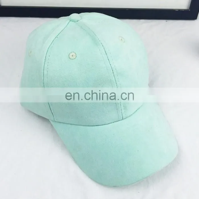 wholesale custom suede baseball cap hats
