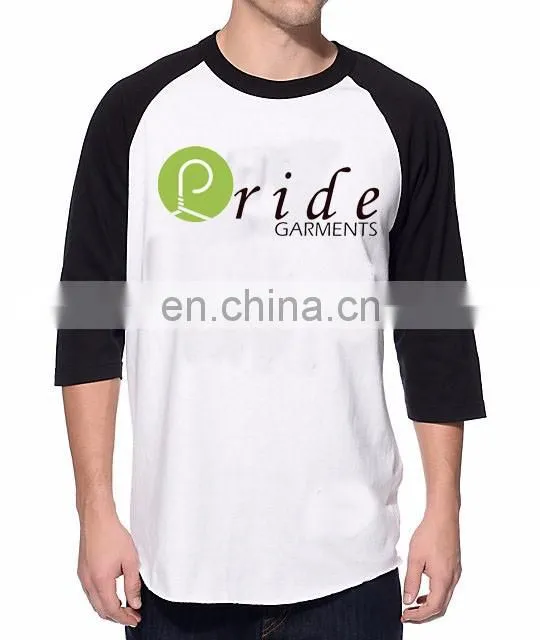 Custom Mens 3/4 Sleeve Baseball T Shirt-Custom baseball t-shirt 100% polyester-Men Baseball Anti-wrinkle t-shirt