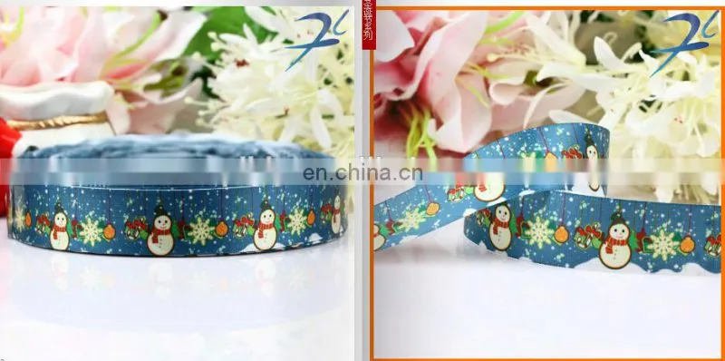 hot sell stock printed christmas ribbon