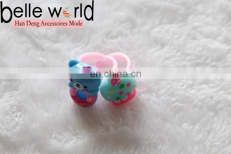 New Fashion Lovely Cartoon Owl Children Rings Kids Girls Bow Finger Ring