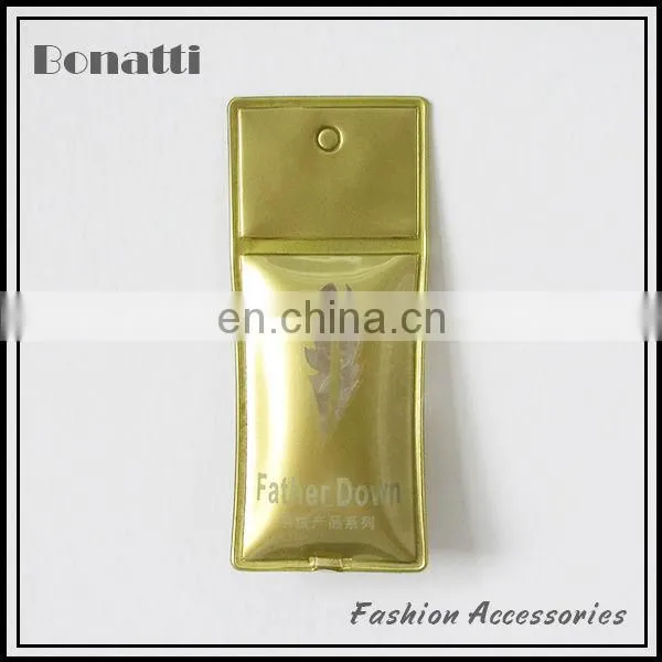 high quality down feather label for garment