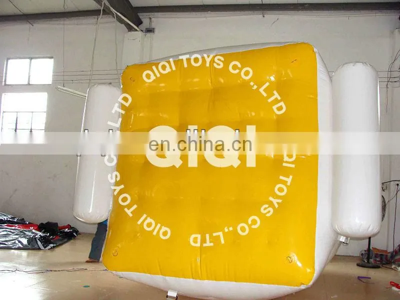 Giant inflatable iceberg floating climbing wall for adults