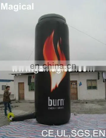 promotional inflatable bottle with fire design