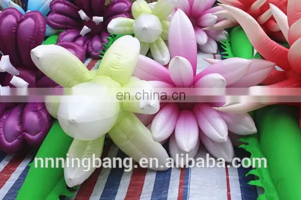 Beautiful large inflatable flower chain decoration for fashion show