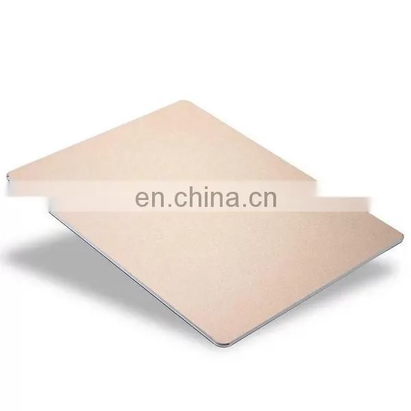 New Product 24*18cm Aluminium Alloy Metal Mouse Pad with Anti-slip Silicone Back