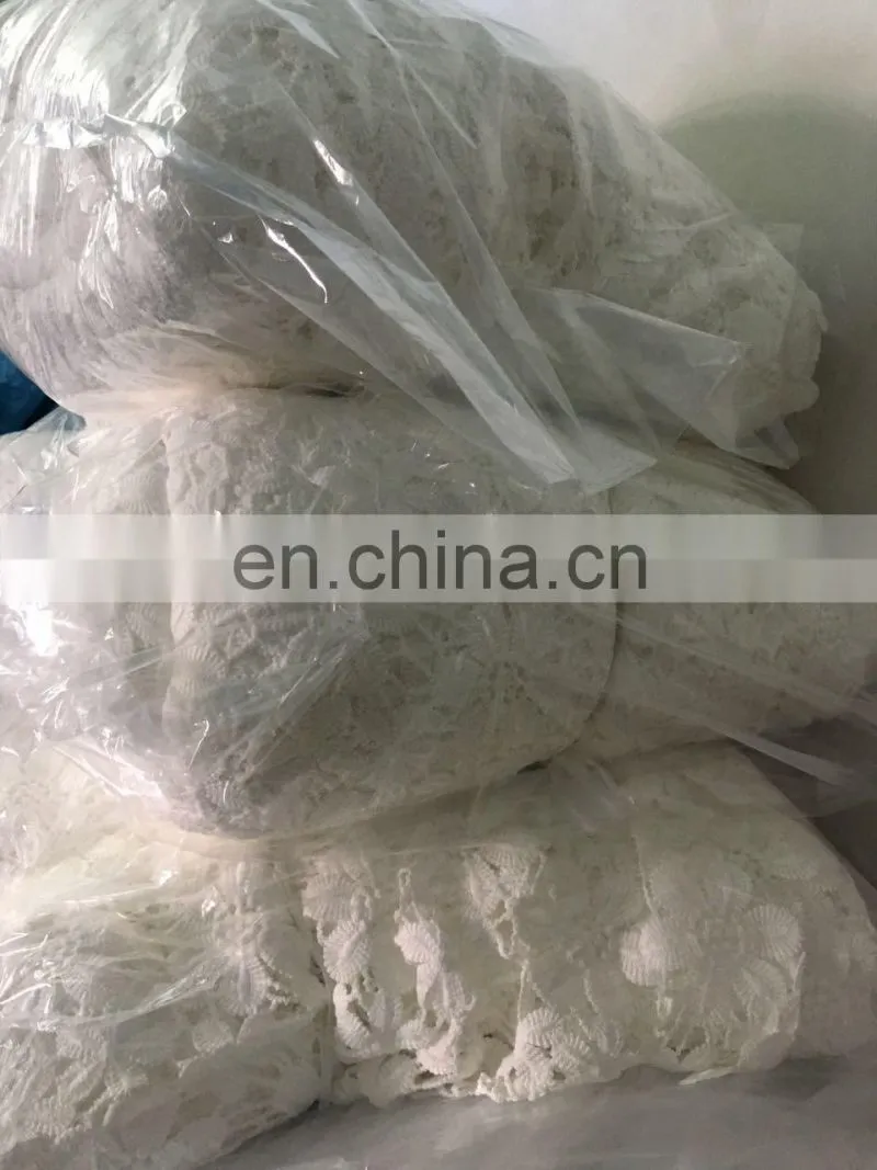 China factory 2017 embroideried lace trimmings yarn,milk silk lace