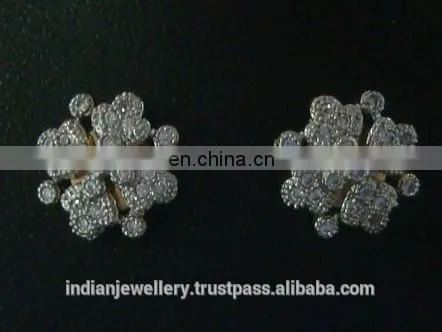 cz stone ear cuffs exporter, ad jewellery ear cuffs manufacturer