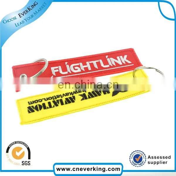 Cheap key ring Blank custom embroidery key rings