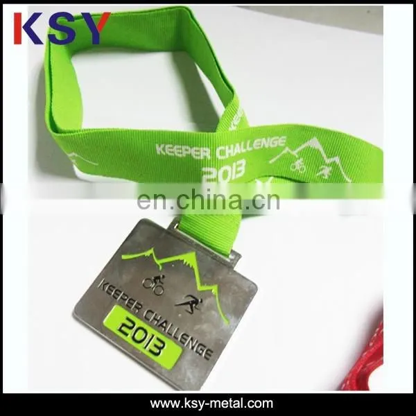 Custom sports metal medal with lanyard