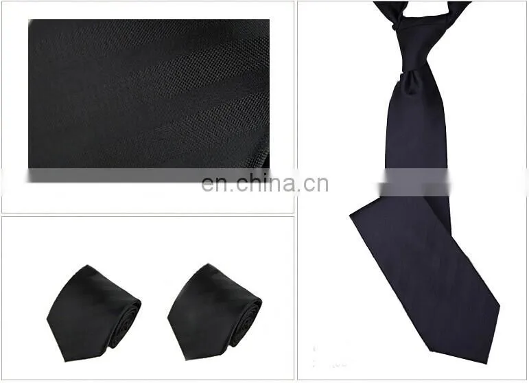 hot sale skinny dark blue stripe women's necktie